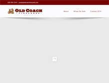 Tablet Screenshot of oldcoachvineyards.com